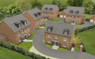 A gated development of five luxury homes in Exeter