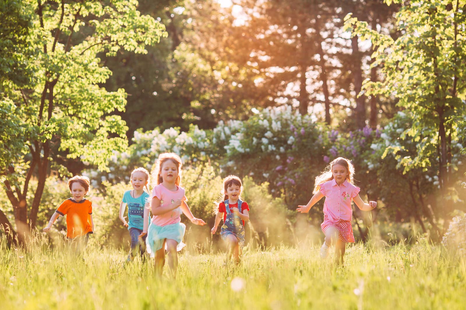 Children playing outdoors in Teignbrook